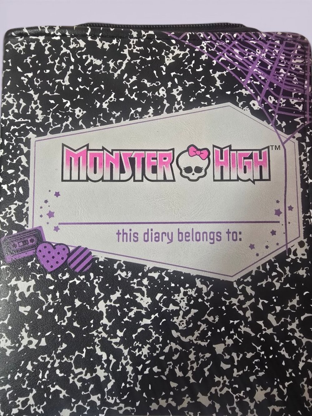 Monster High Composition Notebook Diary Crossbody Bag Spirit Halloween image 2